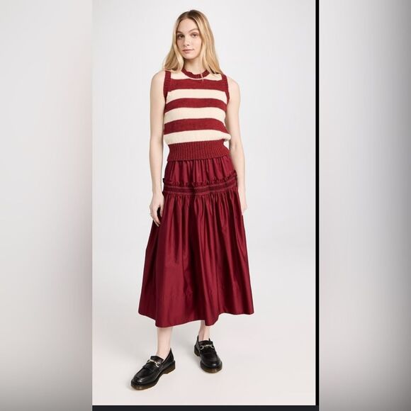 Molly Goddard New Striped Wool Vest Size L - Picture 4 of 12